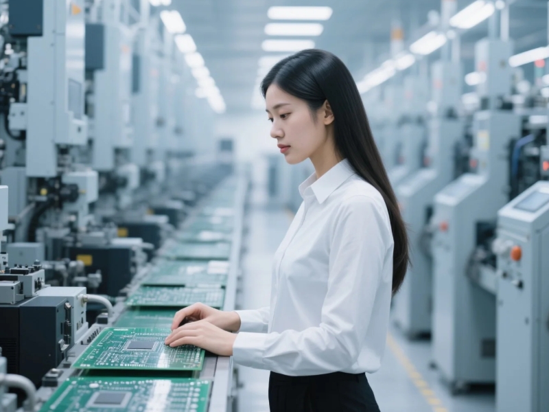 電子行業PCB印制電路板生產現場