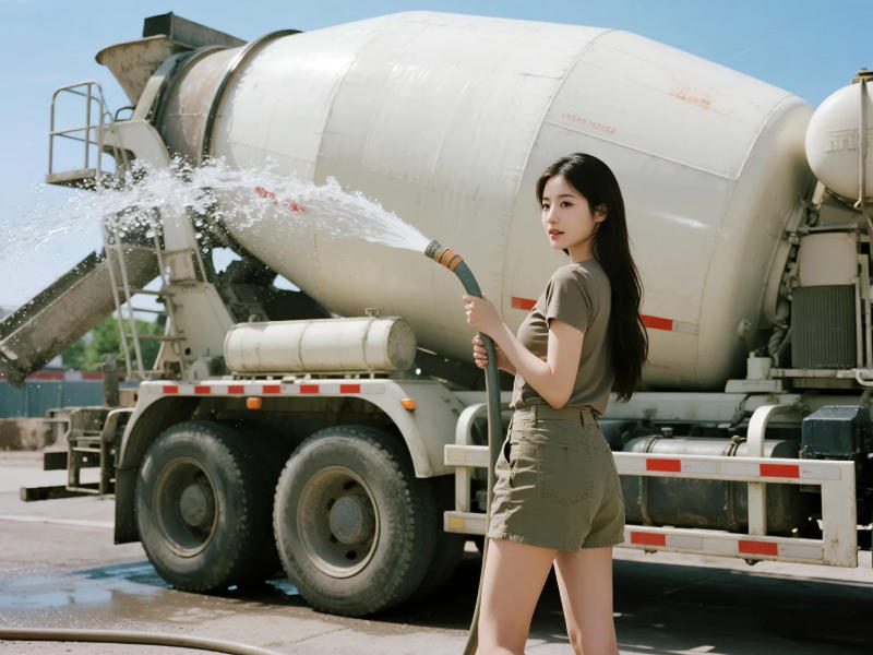 混凝土拌合現場